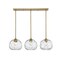Z-Lite Chloe 3 Light island, Olde Brass & Clear 490P10-3L-OBR - alternate 7